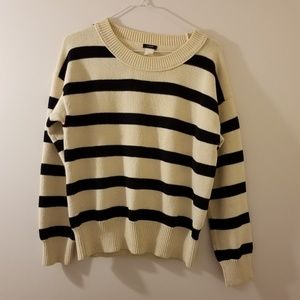 J.Crew Black & White Stripe Sweater